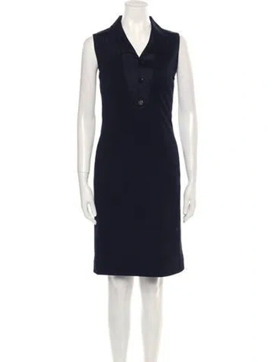 Pre-owned Bill Blass Vintage Knee-length Dress In Black