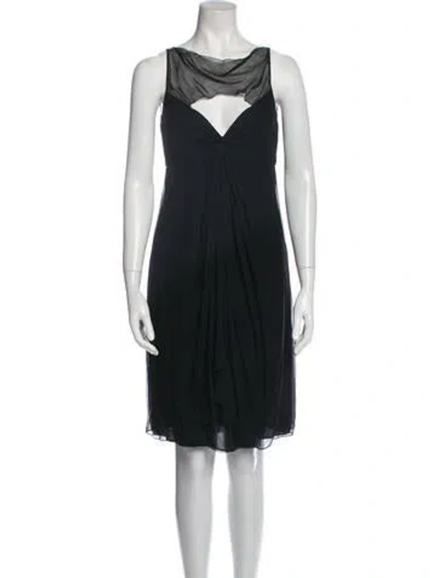 Pre-owned Bill Blass Vintage Knee-length Dress In Black
