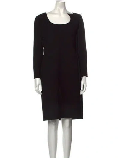 Pre-owned Bill Blass Vintage Knee-length Dress In Black