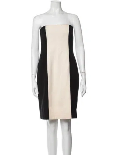 Pre-owned Bill Blass Vintage Knee-length Dress In Black/neutrals