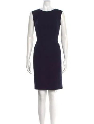 Pre-owned Bill Blass Vintage Knee-length Dress In Blue