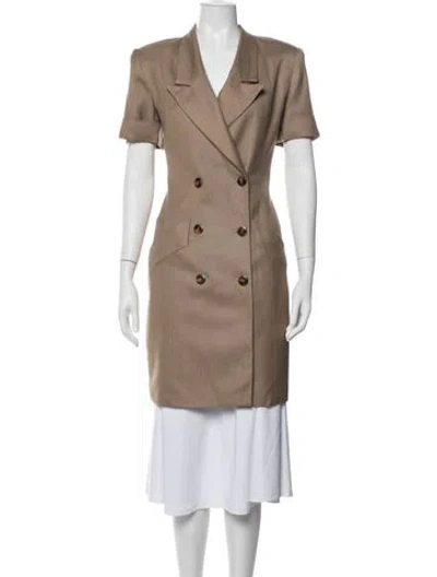 Pre-owned Bill Blass Vintage Knee-length Dress In Brown