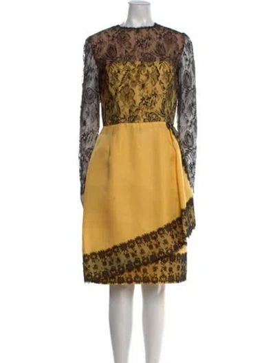Pre-owned Bill Blass Vintage Knee-length Dress In Multi