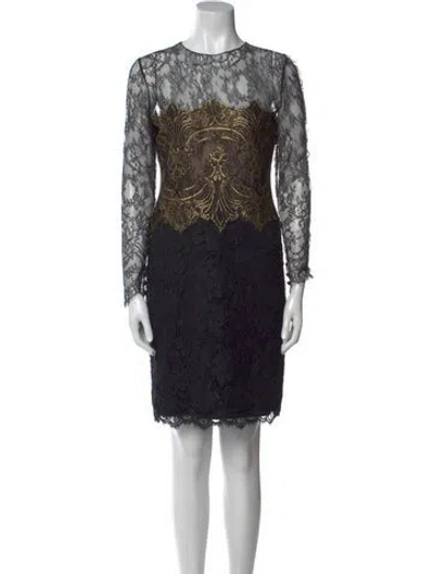 Pre-owned Bill Blass Vintage Knee-length Dress In Multi