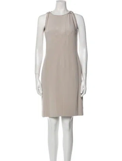 Pre-owned Bill Blass Vintage Knee-length Dress In Neutral