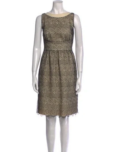 Pre-owned Bill Blass Vintage Knee-length Dress In Neutral