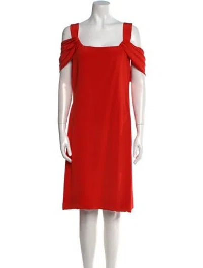Pre-owned Bill Blass Vintage Knee-length Dress In Orange