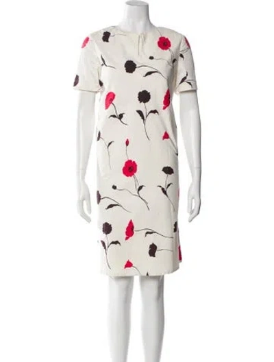 Pre-owned Bill Blass Vintage Knee-length Dress In White