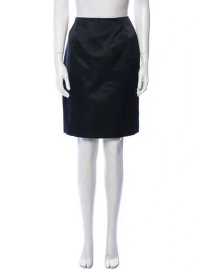 Pre-owned Bill Blass Vintage Knee-length Skirt In Black