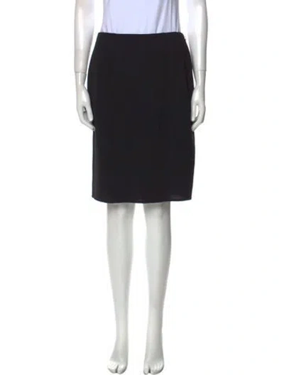 Pre-owned Bill Blass Vintage Knee-length Skirt In Black