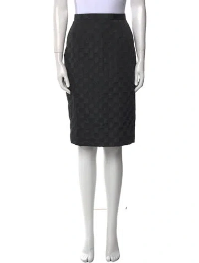 Pre-owned Bill Blass Vintage Knee-length Skirt In Black
