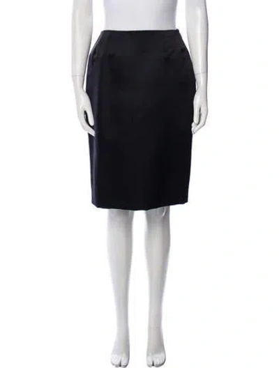 Pre-owned Bill Blass Vintage Knee-length Skirt In Black