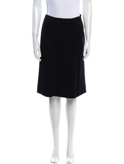Pre-owned Bill Blass Vintage Knee-length Skirt In Black