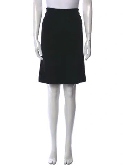 Pre-owned Bill Blass Vintage Knee-length Skirt In Black