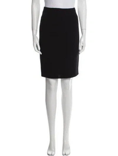 Pre-owned Bill Blass Vintage Knee-length Skirt In Black