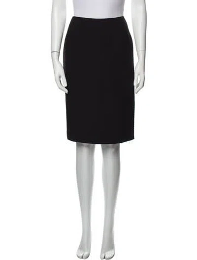 Pre-owned Bill Blass Vintage Knee-length Skirt In Black