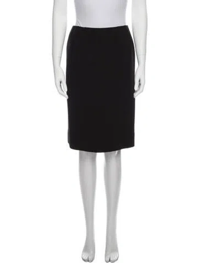Pre-owned Bill Blass Vintage Knee-length Skirt In Black