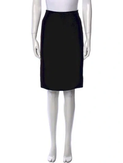 Pre-owned Bill Blass Vintage Knee-length Skirt In Black
