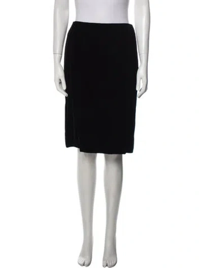 Pre-owned Bill Blass Vintage Knee-length Skirt In Black