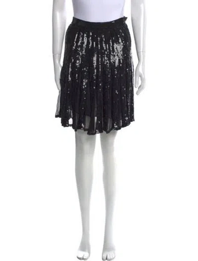 Pre-owned Bill Blass Vintage Knee-length Skirt In Black