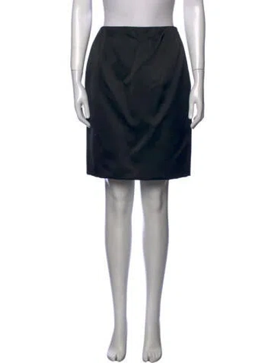 Pre-owned Bill Blass Vintage Knee-length Skirt In Black
