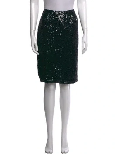 Pre-owned Bill Blass Vintage Knee-length Skirt In Black