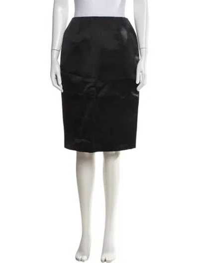 Pre-owned Bill Blass Vintage Knee-length Skirt In Black