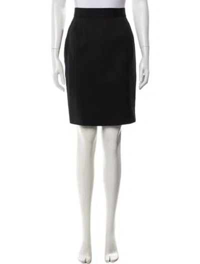 Pre-owned Bill Blass Vintage Knee-length Skirt In Black