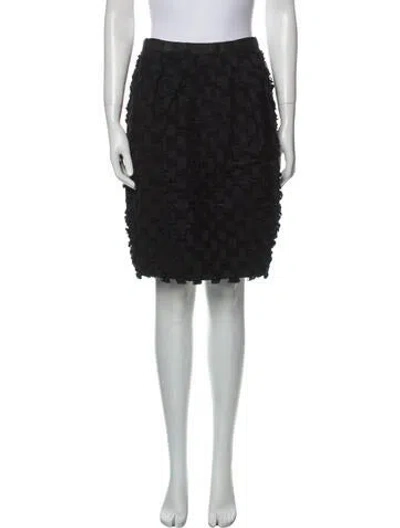 Pre-owned Bill Blass Vintage Knee-length Skirt In Blue