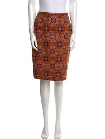 Pre-owned Bill Blass Vintage Knee-length Skirt In Brown