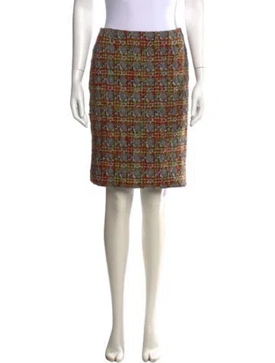 Pre-owned Bill Blass Vintage Knee-length Skirt In Brown