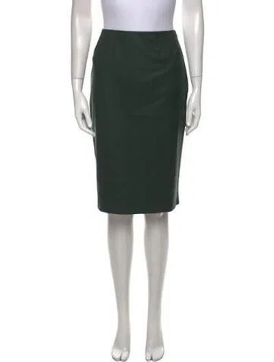 Pre-owned Bill Blass Vintage Knee-length Skirt In Green