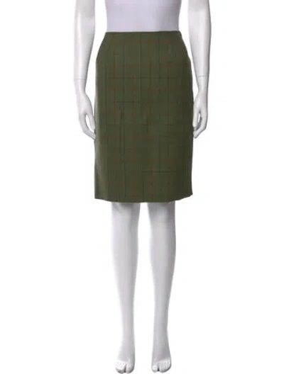 Pre-owned Bill Blass Vintage Knee-length Skirt In Green