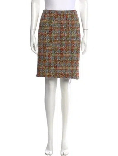 Pre-owned Bill Blass Vintage Knee-length Skirt In Multi
