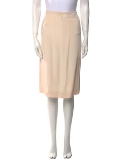 Pre-owned Bill Blass Vintage Knee-length Skirt In Neutral