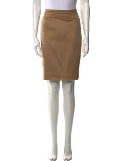 Pre-owned Bill Blass Vintage Knee-length Skirt In Neutral