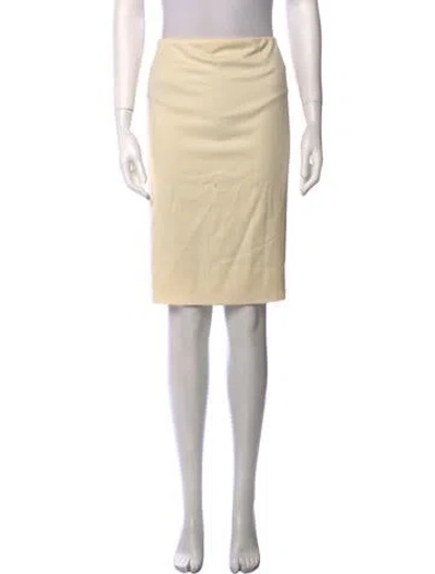 Pre-owned Bill Blass Vintage Knee-length Skirt In Neutral