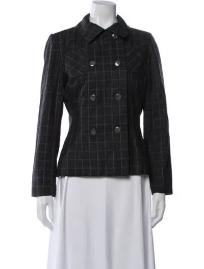 Pre-owned Bill Blass Vintage Late 1980's - Early 1990's Blazer In Black/grey