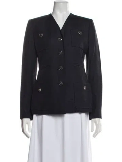 Pre-owned Bill Blass Vintage Late 1980's - Early 1990's Blazer In Blue