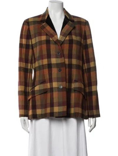 Pre-owned Bill Blass Vintage Late 1980's - Early 1990's Blazer In Brown