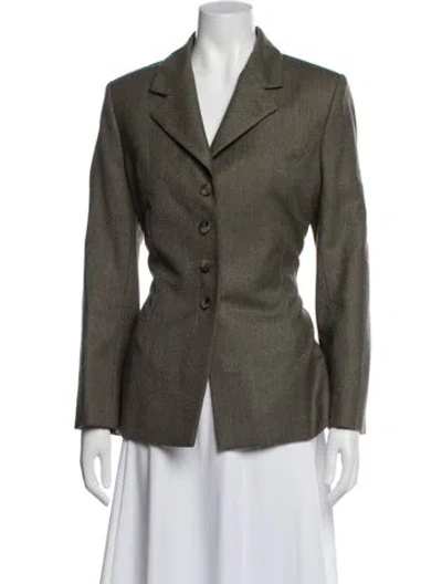 Pre-owned Bill Blass Vintage Late 1980's - Early 1990's Blazer In Green