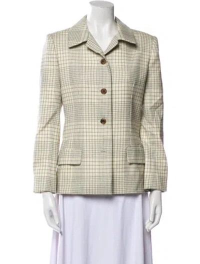 Pre-owned Bill Blass Vintage Late 1980's - Early 1990's Blazer In Neutral