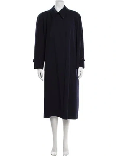 Pre-owned Bill Blass Vintage Late 1980's - Early 1990's Coat In Blue