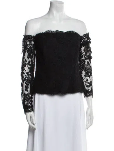 Pre-owned Bill Blass Vintage Late 1980's - Early 1990's Top In Black