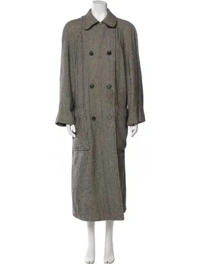 Pre-owned Bill Blass Vintage Late 1980's - Early 1990's Trench Coat In Black