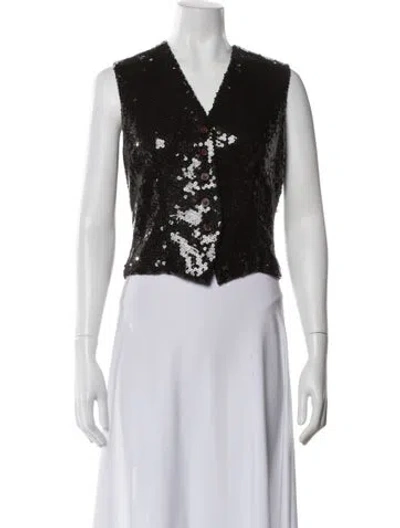 Pre-owned Bill Blass Vintage Late 1980's - Early 1990's Vest In Brown