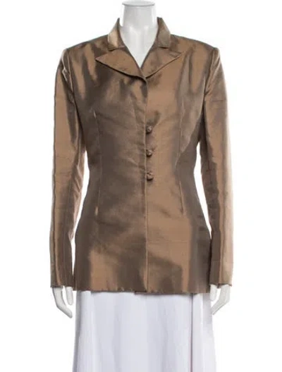 Pre-owned Bill Blass Vintage Late 1990's - Early 2000's Blazer In Brown