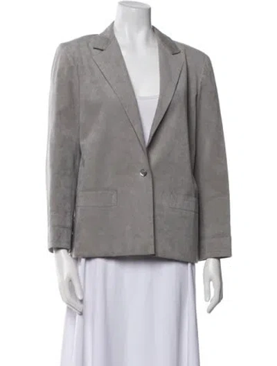 Pre-owned Bill Blass Vintage Late 1990's - Early 2000's Blazer In Gray