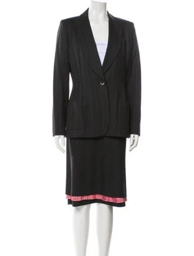 Pre-owned Bill Blass Vintage Late 1990's - Early 2000's Skirt Suit In Multi