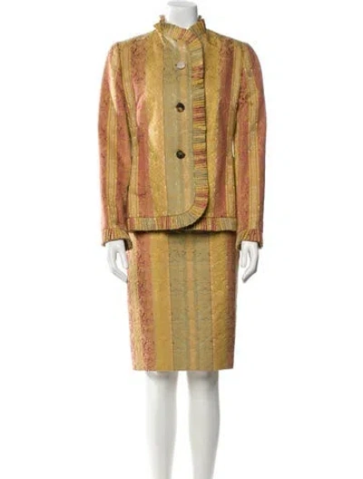 Pre-owned Bill Blass Vintage Late 1990's - Early 2000's Skirt Suit In Pink